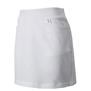 Greg Norman Womens White Golf Skort Athletic Tennis Skirt with Pockets